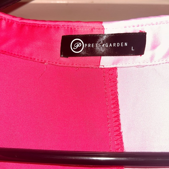 Pink Color Block PJ set - Picture 3 of 9